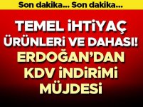 Son dakika: Cumhurbaşkanı Erdoğan'dan KDV indirimi müjdesi!